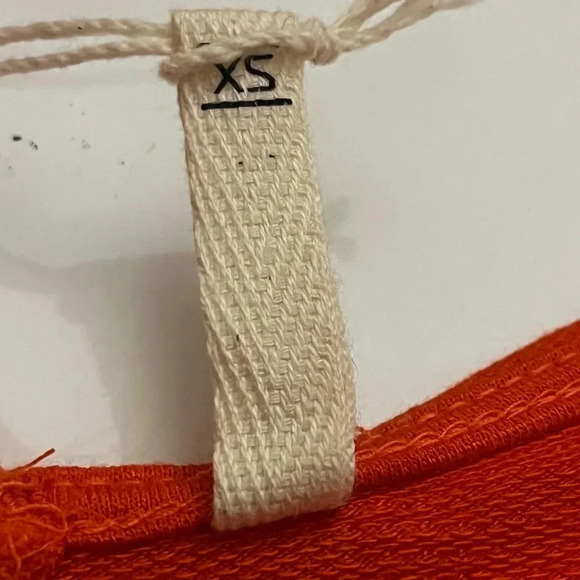 Lanston Sleeveless V Neck Drop Waist Mini Dress Womens XS Orange - Picture 7 of 14